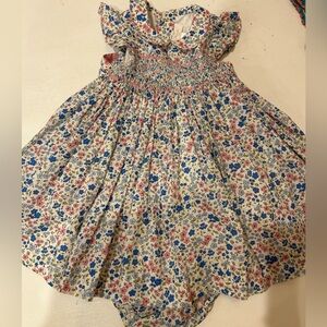 Adorable, NWT Antoinette Paris smocked dress with bloomers included.